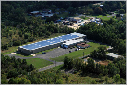Solar Panels at our Roll Forming Plant. Parts & Shapes - Range of Materials
